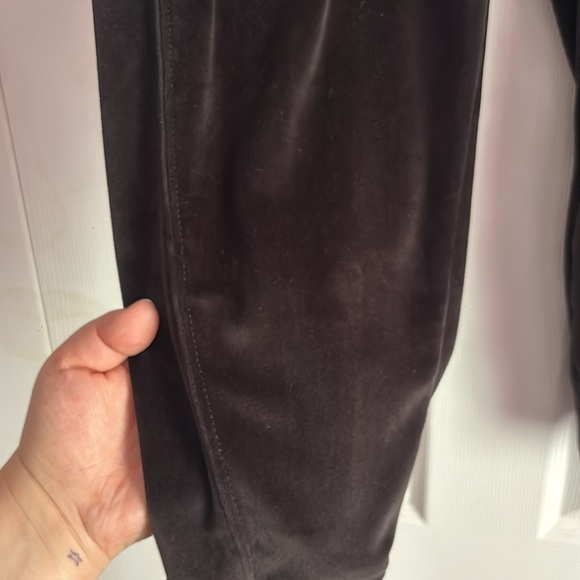 Black Velvet Soft Sweatpants Size 0X/14W - Picture 2 of 3